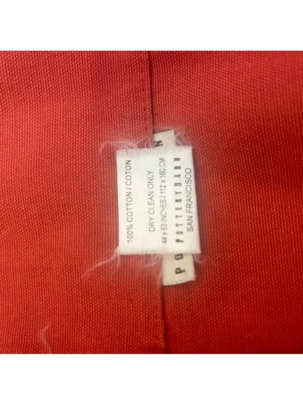Pottery Barn Curtain Panels 2 Red Home Decor Rod Openings